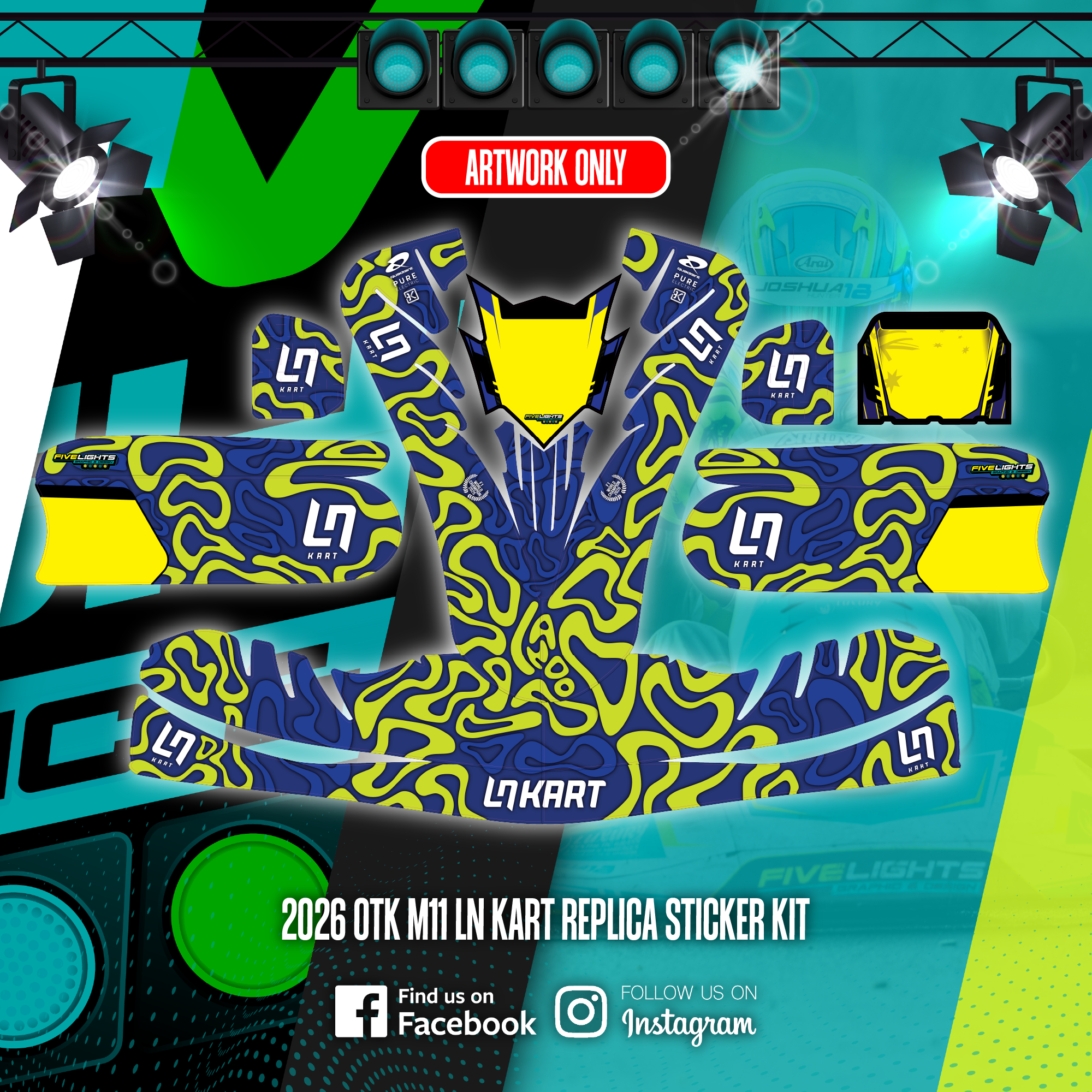 2026 OTK M11 LN KART WORLD CHAMPION (ARTWORK ONLY) – Five Lights
