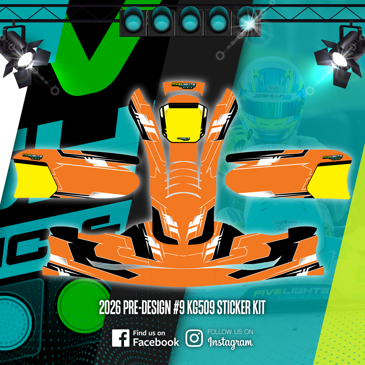 PRE-DESIGN 9 - 2026 KG509 STICKER KIT – Five Lights Graphics