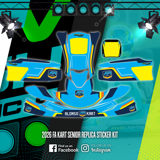2026 FA KART SENIOR REPLICA STICKER KIT