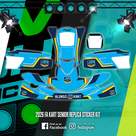 2026 FA KART SENIOR REPLICA STICKER KIT