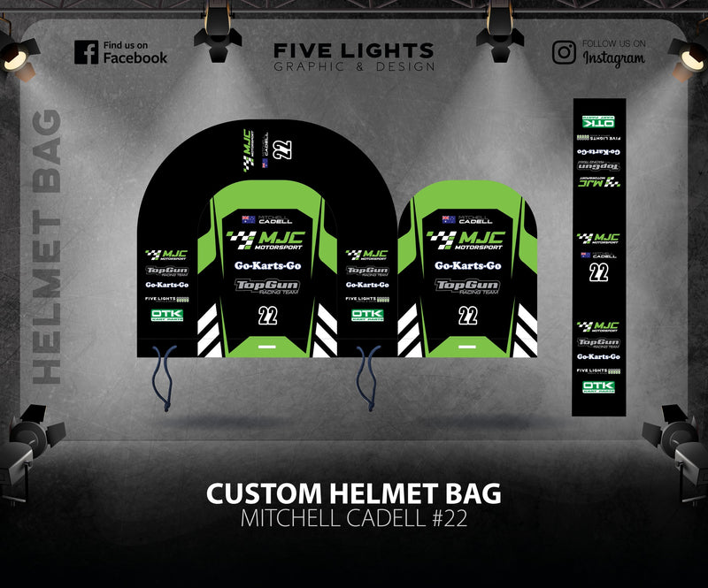 Load image into Gallery viewer, Custom Soft Touch Helmet Bags
