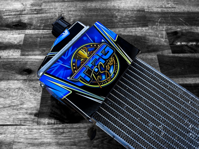 Custom Rotax Evo Max Radiator stickers – Five Lights Graphics