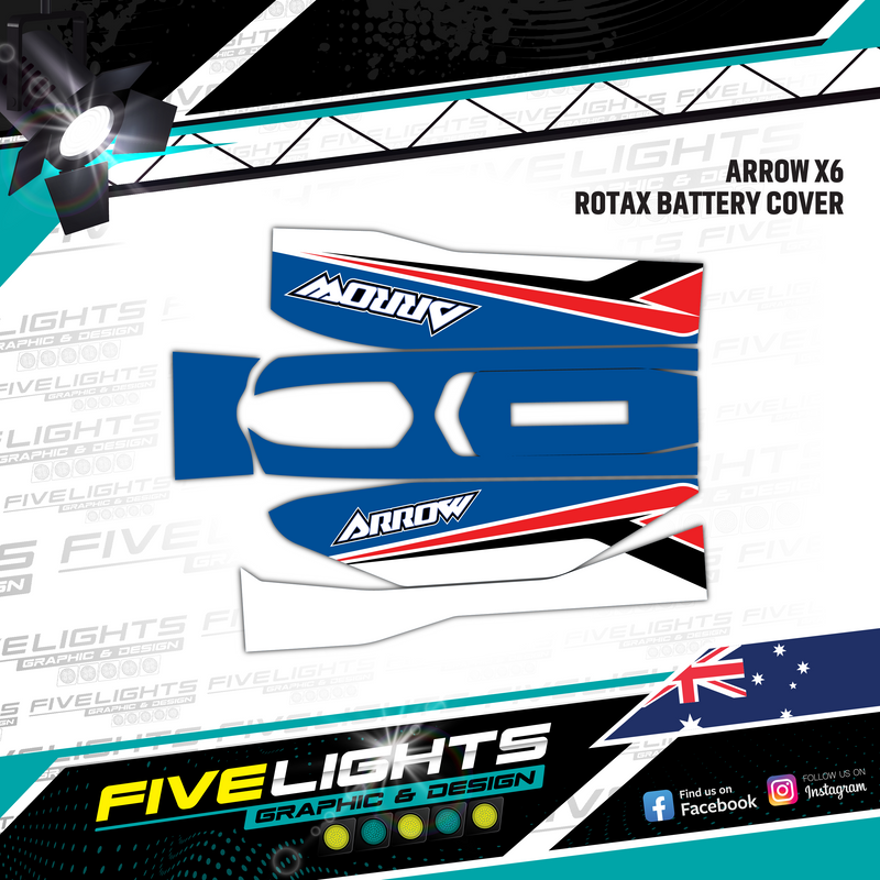 Load image into Gallery viewer, Custom Rotax Max Battery Cover Stickers
