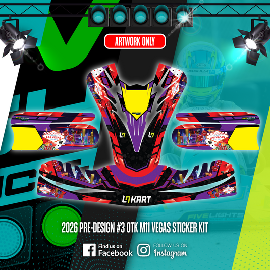 2026 PRE-DESIGN 3 OTK M11 VEGAS STICKER KIT (ARTWORK ONLY)