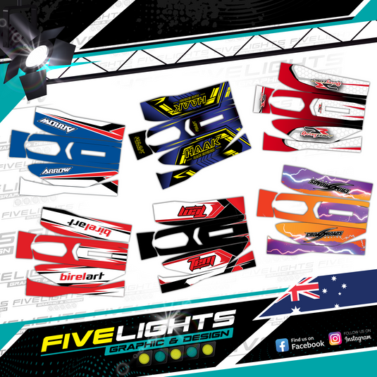 Custom Rotax Max Battery Cover Stickers