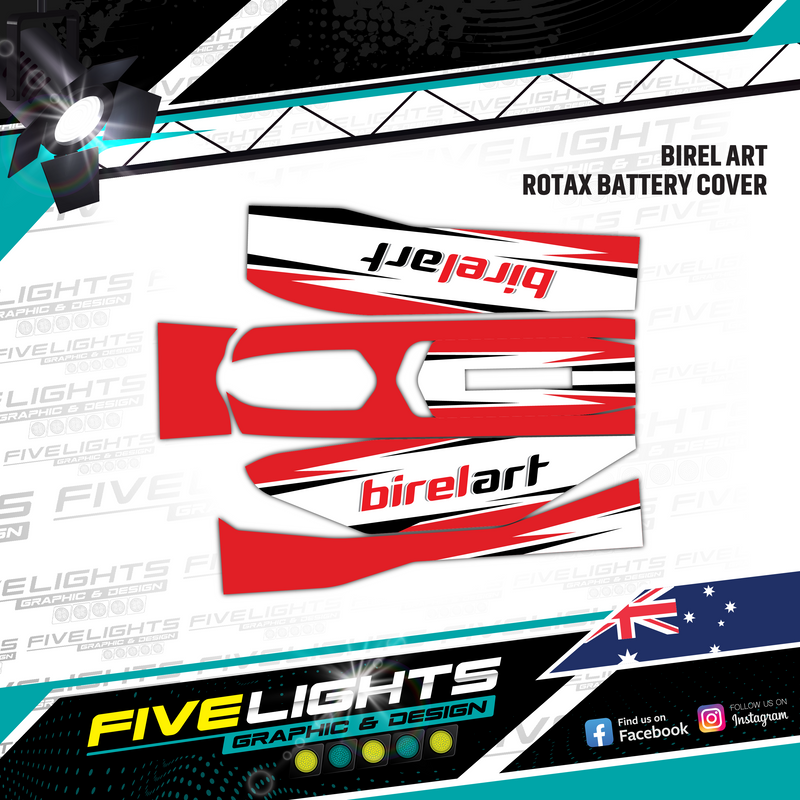 Load image into Gallery viewer, Custom Rotax Max Battery Cover Stickers
