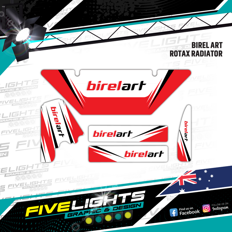 Load image into Gallery viewer, Custom Rotax Evo Max Radiator stickers
