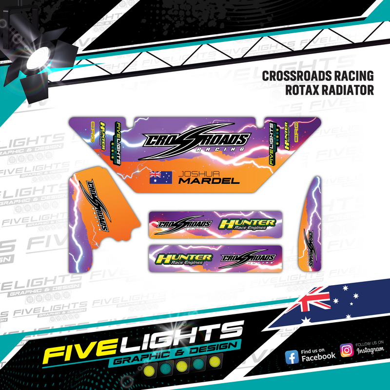 Load image into Gallery viewer, Custom Rotax Evo Max Radiator stickers

