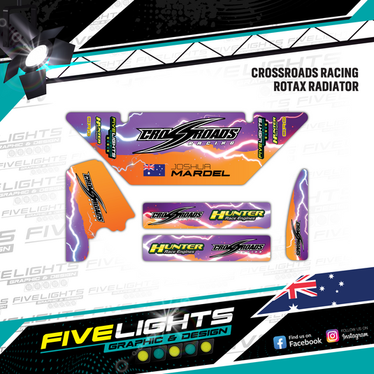 Custom Rotax Evo Max Radiator stickers