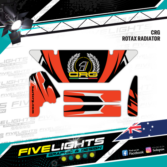 Custom Rotax Evo Max Radiator stickers