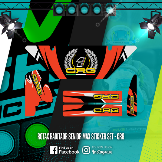 Custom Rotax Evo Max Radiator stickers