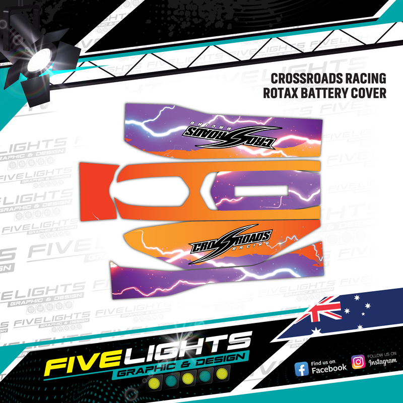 Load image into Gallery viewer, Custom Rotax Max Battery Cover Stickers
