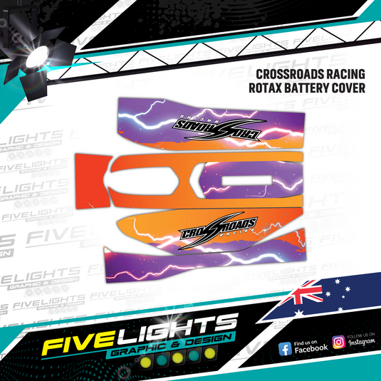 Custom Rotax Max Battery Cover Stickers