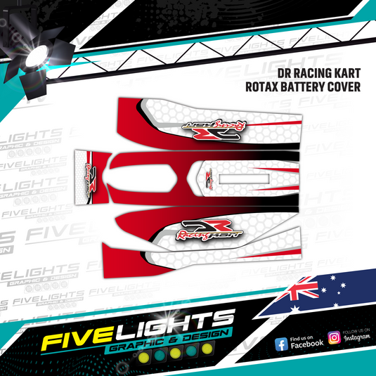 Custom Rotax Max Battery Cover Stickers
