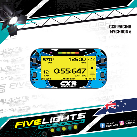 MyChron 6 Stickers - CXR RACING