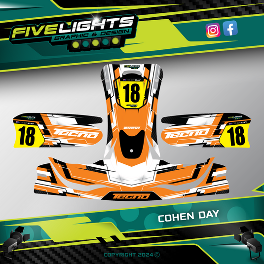 Compkart Sticker Kit Custom Kart Sticker Kits | Five Lights Graphics