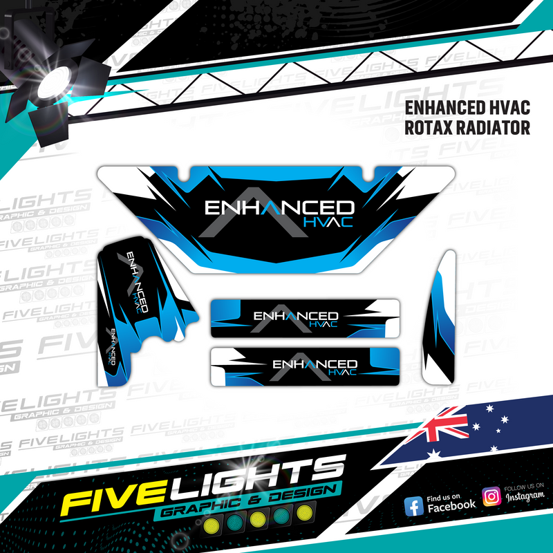 Load image into Gallery viewer, Custom Rotax Evo Max Radiator stickers
