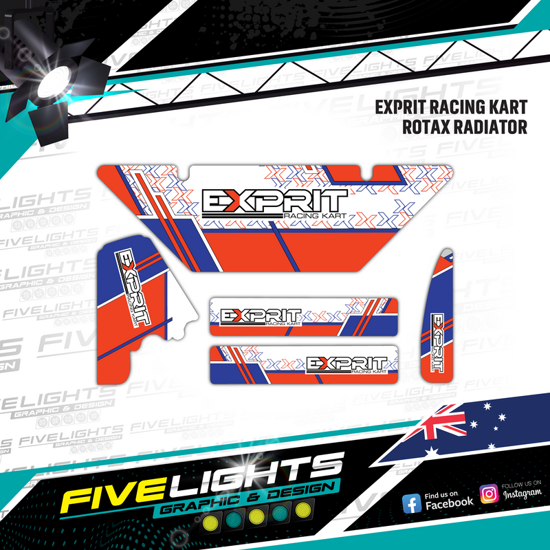 Load image into Gallery viewer, Custom Rotax Evo Max Radiator stickers
