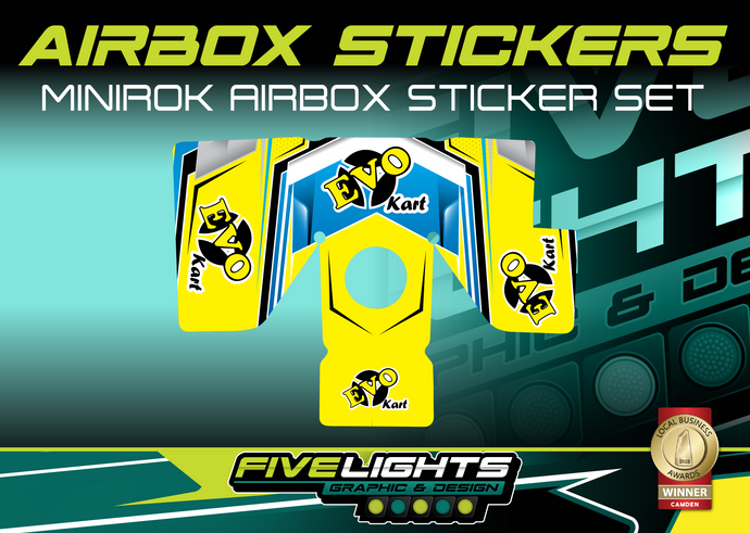 EVO KART AUSTRALIA - EVO KART MINIROK AIRBOX STICKER SET