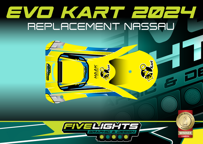 EVO KART AUSTRALIA - EVO KART 2024 REPLACEMENT KG508 NASSAU STICKERS