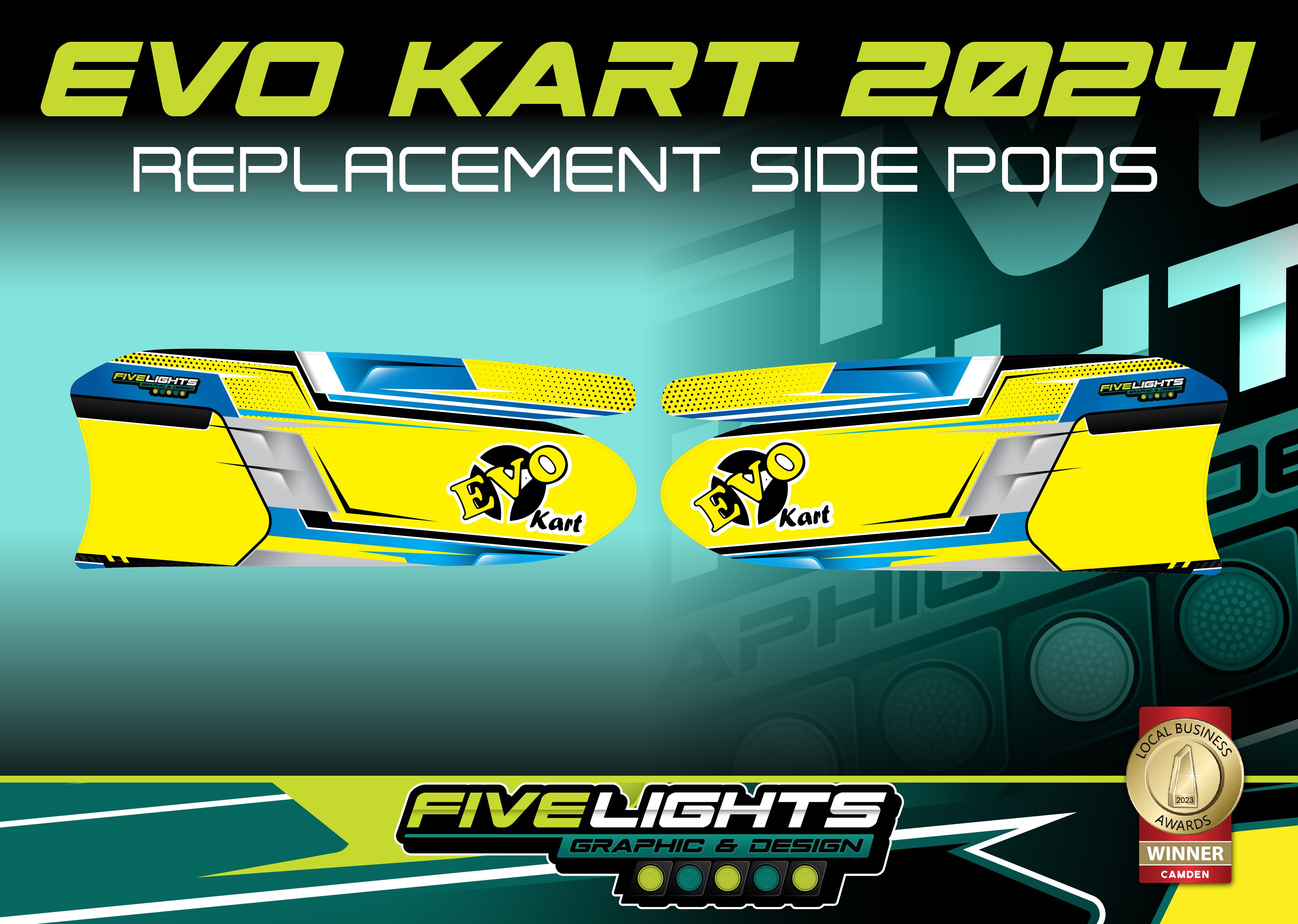 EVO KART AUSTRALIA - EVO KART 2024 REPLACEMENT KG508 SIDE POD STICKERS ...