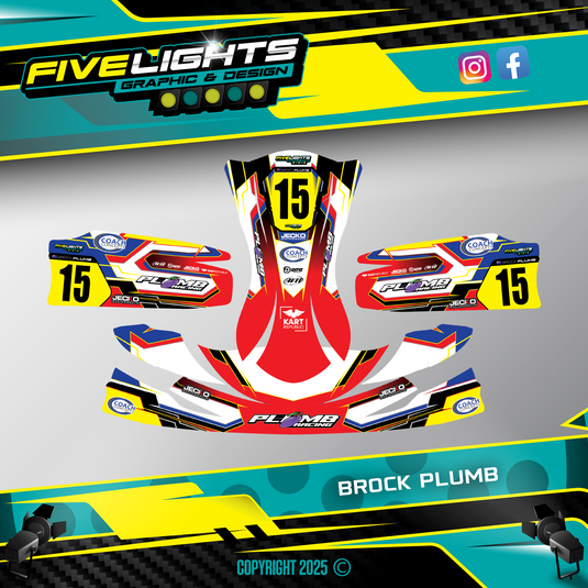 Custom Kart Sticker Kits – Five Lights Graphics