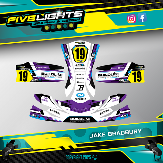 Custom Kart Sticker Kits – Five Lights Graphics