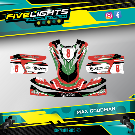 Custom Kart Sticker Kits – Five Lights Graphics