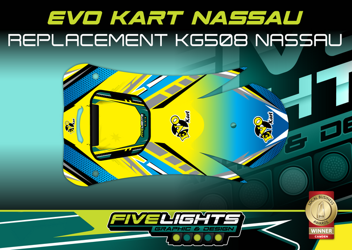 EVO KART AUSTRALIA - REPLACEMENT KG508 NASSAU STICKERS