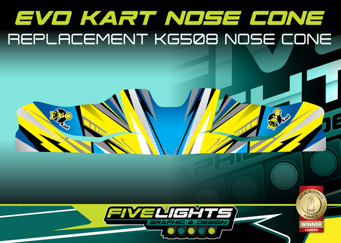 EVO KART AUSTRALIA - REPLACEMENT KG508 NOSE CONE STICKERS