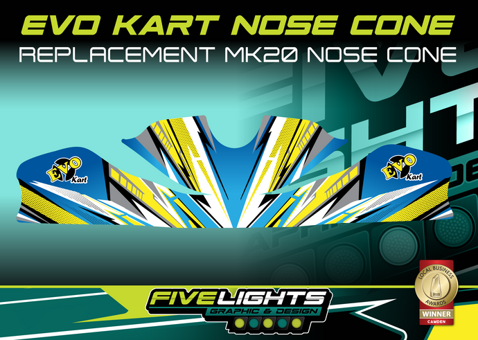 EVO KART AUSTRALIA - REPLACEMENT MK20 NOSE CONE STICKERS