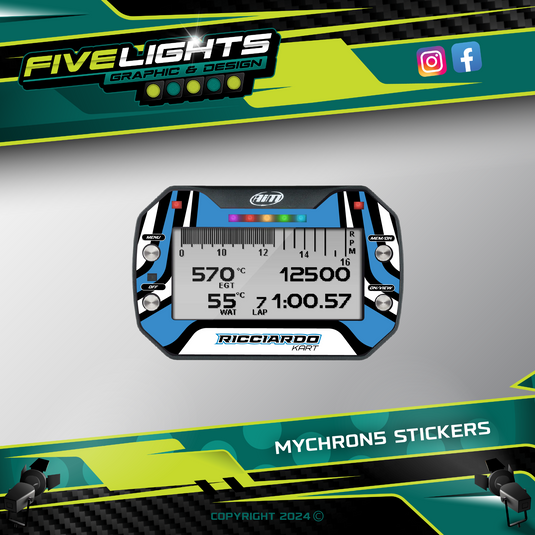 Ricciardo Kart Replica MyChron5 Sticker