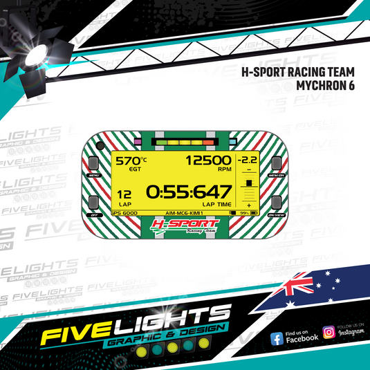 MyChron 6 Stickers - H-SPORT RACING TEAM