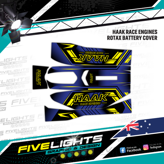 Custom Rotax Max Battery Cover Stickers