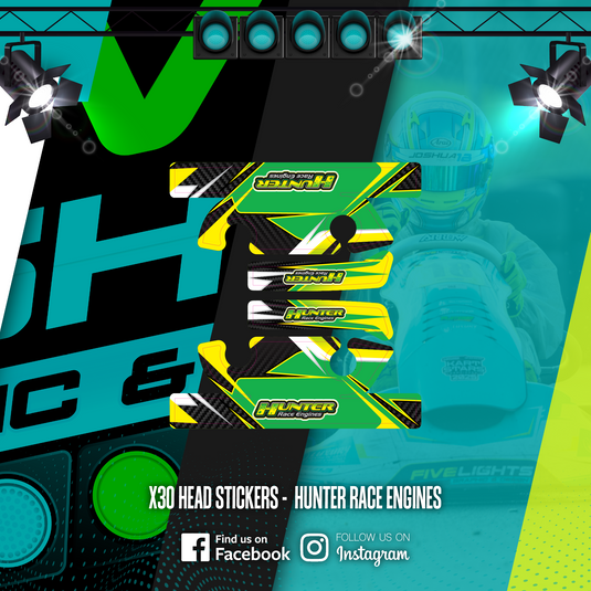 CUSTOM X30 ENGINE HEAD STICKER