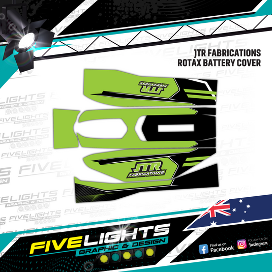 Custom Rotax Max Battery Cover Stickers