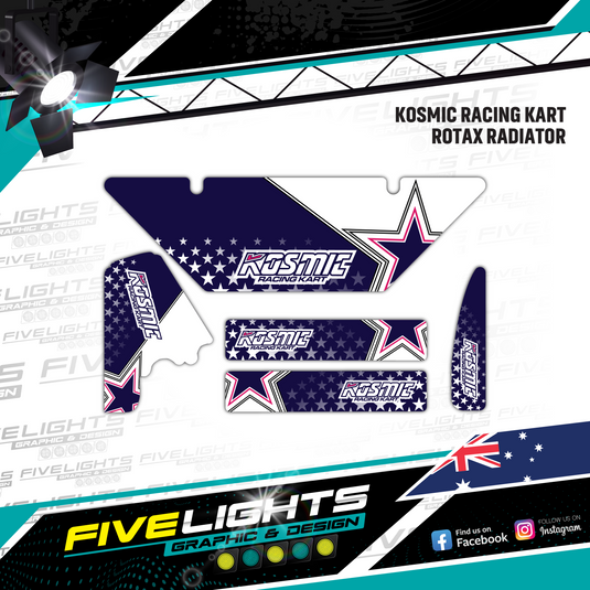 Custom Rotax Evo Max Radiator stickers