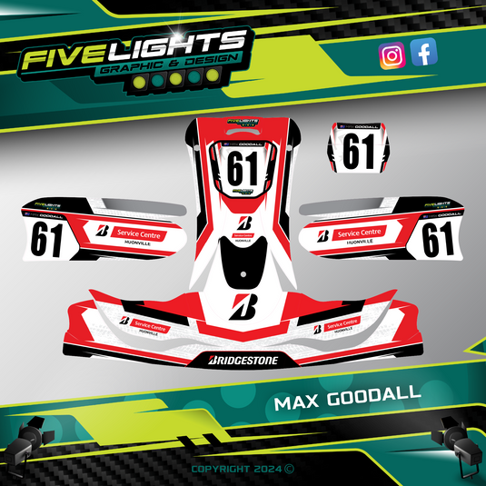 Compkart Sticker Kit Custom Kart Sticker Kits | Five Lights Graphics