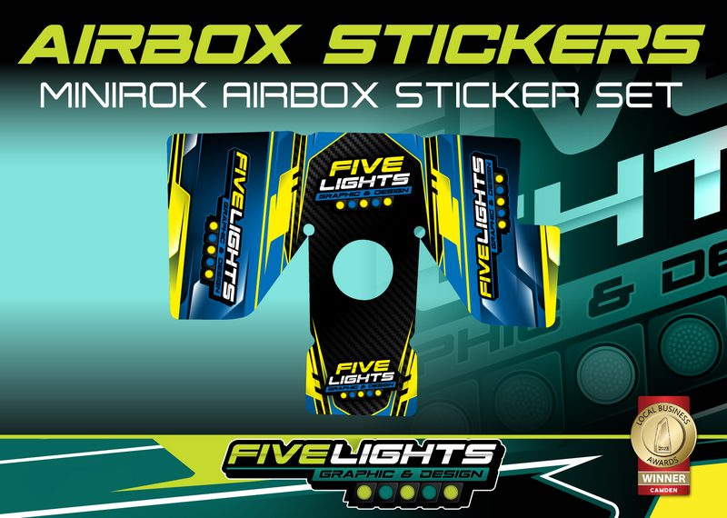 Load image into Gallery viewer, FIVE LIGHTS GRAPHICS- MINIROK AIRBOX STICKER SET
