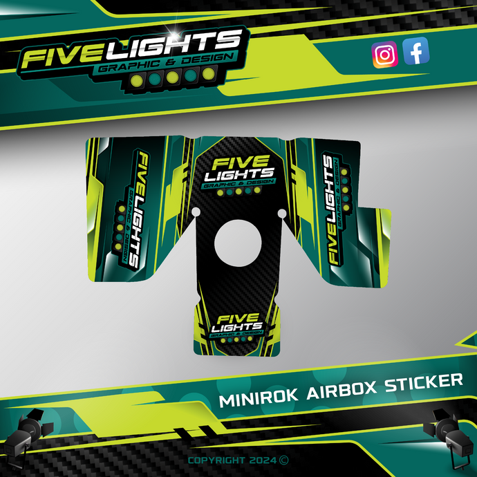 FIVE LIGHTS GRAPHICS- MINIROK AIRBOX STICKER SET