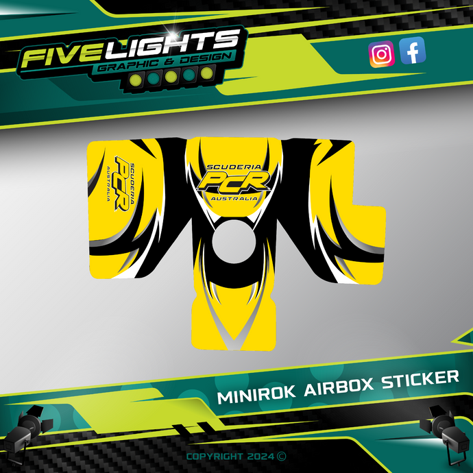 PCR AUSTRALIA MiniRok Replica Airbox Sticker