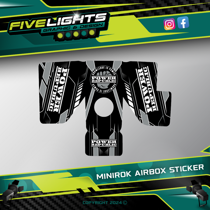 POWER REPUBLIC MiniRok Airbox Sticker