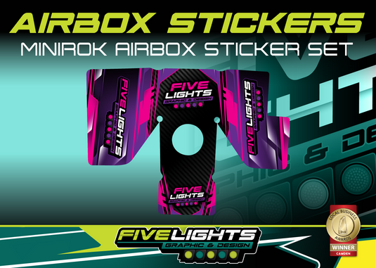 FIVE LIGHTS GRAPHICS- MINIROK AIRBOX STICKER SET