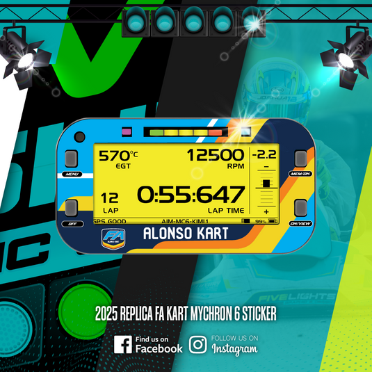 MyChron6 Replica Stickers - FA KART