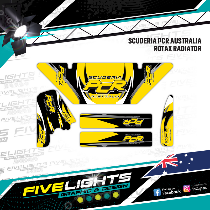 Load image into Gallery viewer, Custom Rotax Evo Max Radiator stickers
