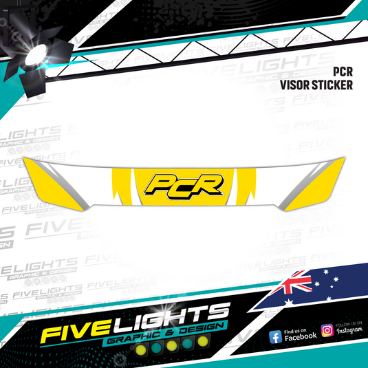 CUSTOM VISOR STICKERS