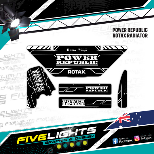 POWER REPUBLIC ROTAX SENIOR MAX RADIATOR SET