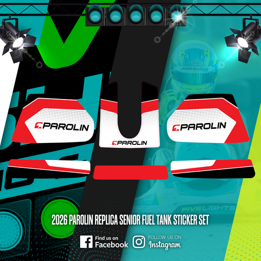 2026 PAROLIN SENIOR FUEL TANK STICKER SET