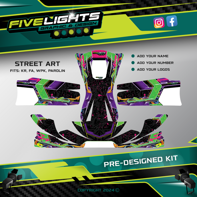 PRE DESIGNED STICKER KIT - STREET ART (CADET)