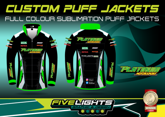 LIQUID Custom Puff Jacket (MOQ x5 Jackets)